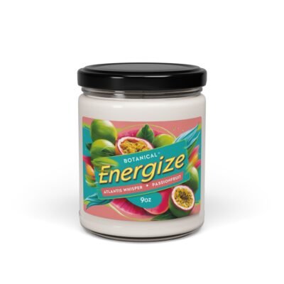 Energize Botanical Soy Candle - Passionfruit & Atlantis Whisper - 9oz